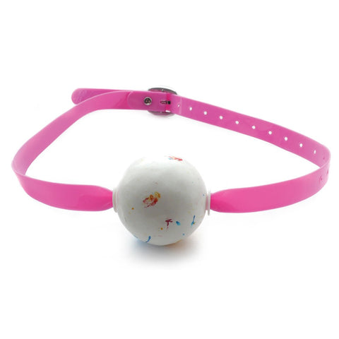 Pink Candy Jawbreaker Ball Gag, image 1